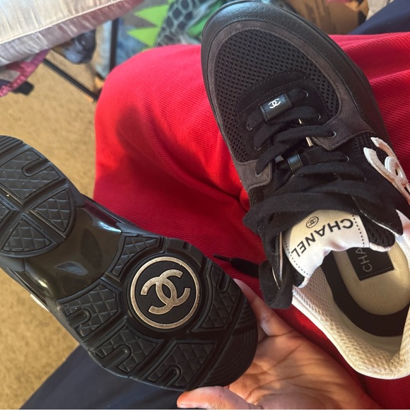 Chanel Sneakers ( gently worn ) only worn twice . - Picture 5 of 6
